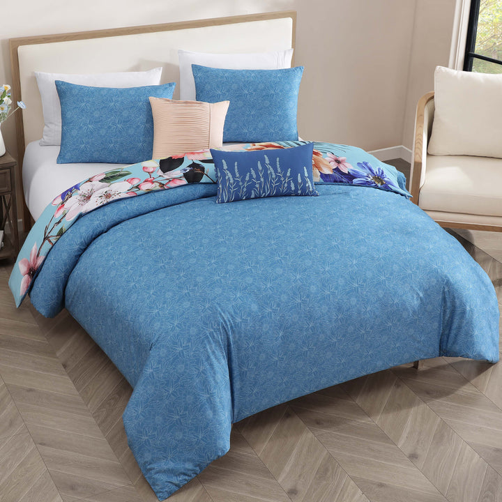 Bebejan Turquoise Reverie 5 Piece Reversible Comforter Set Comforter Sets By Bebejan®