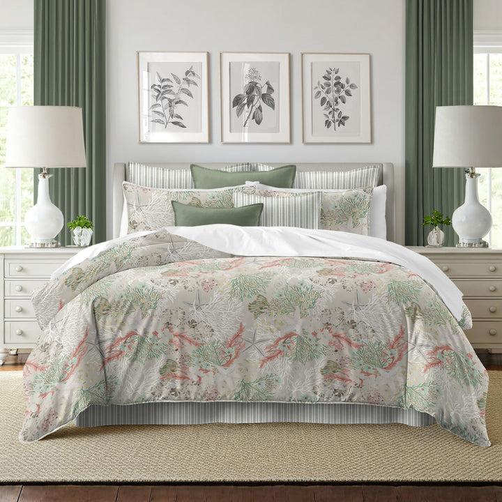 Under The Sea Coral 8 Piece Duvet Cover Set Duvet Covers By Colcha Linens