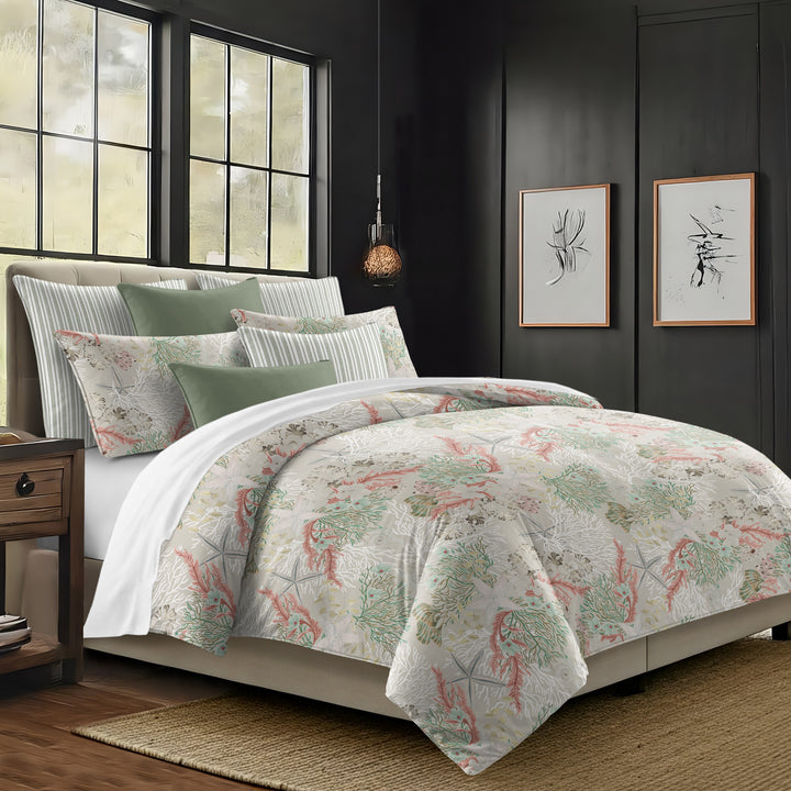 Under The Sea Coral 8 Piece Coverlet Set Coverlet By Colcha Linens
