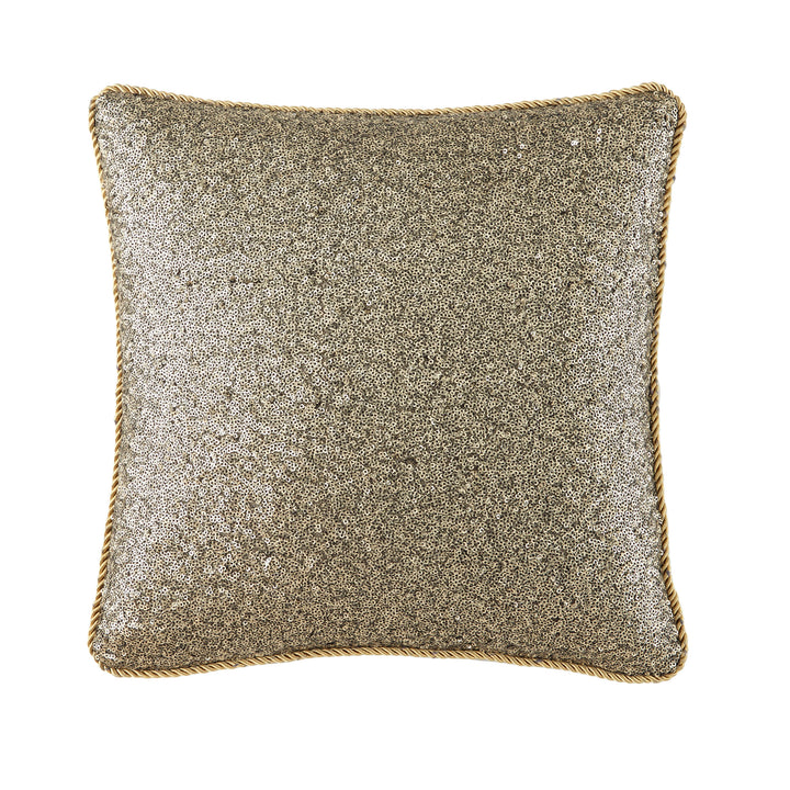 Vaughn Navy/Gold Square Decorative Throw Pillow 14 x 14"