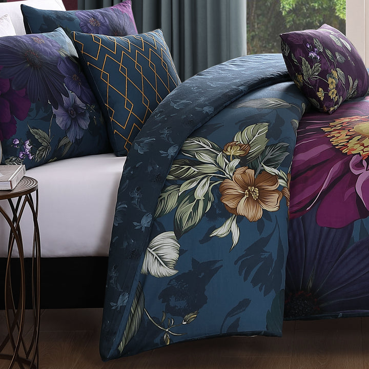 Bebejan Vibrant Flora 5 Piece Reversible Comforter Set