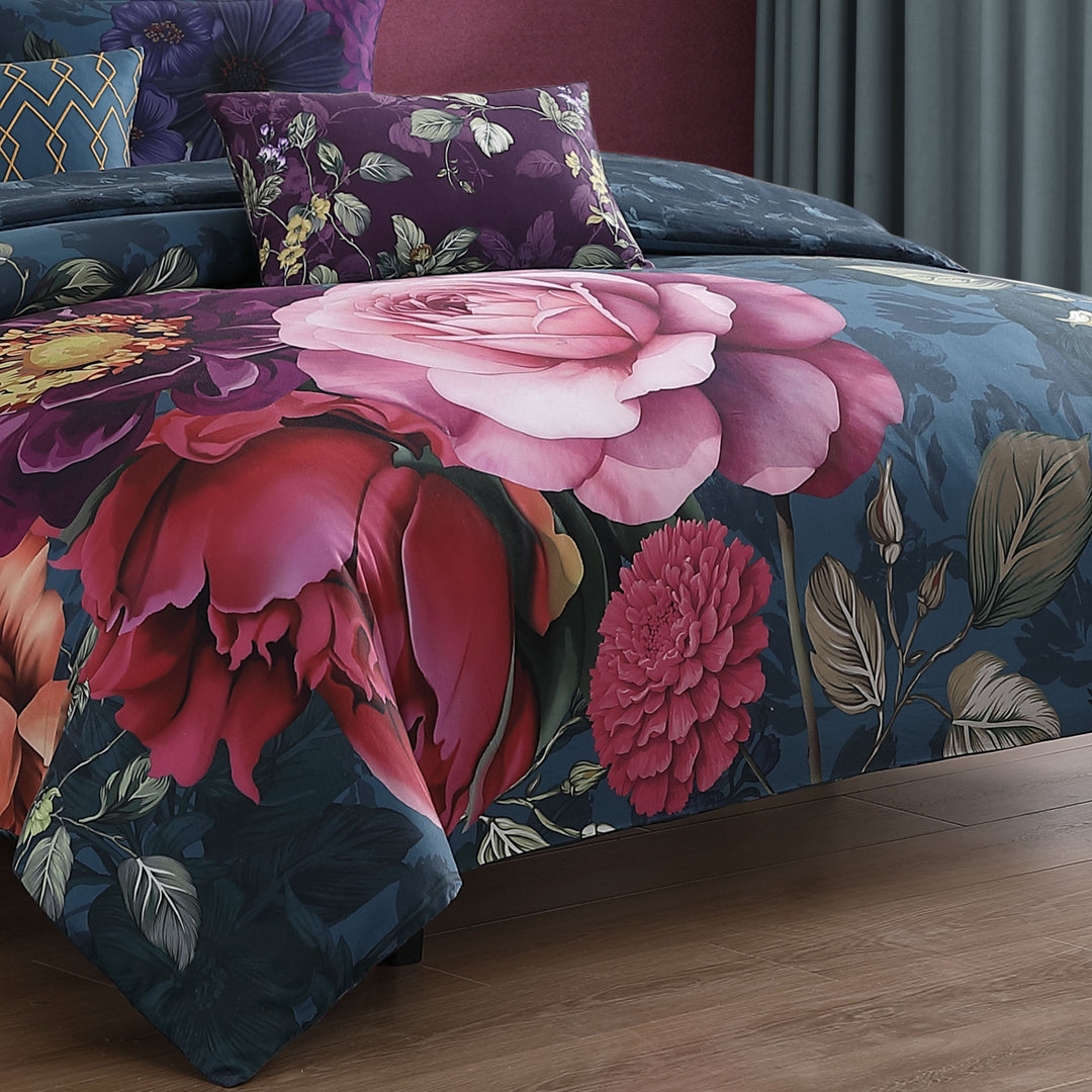 Bebejan Vibrant Flora 5 Piece Reversible Comforter Set