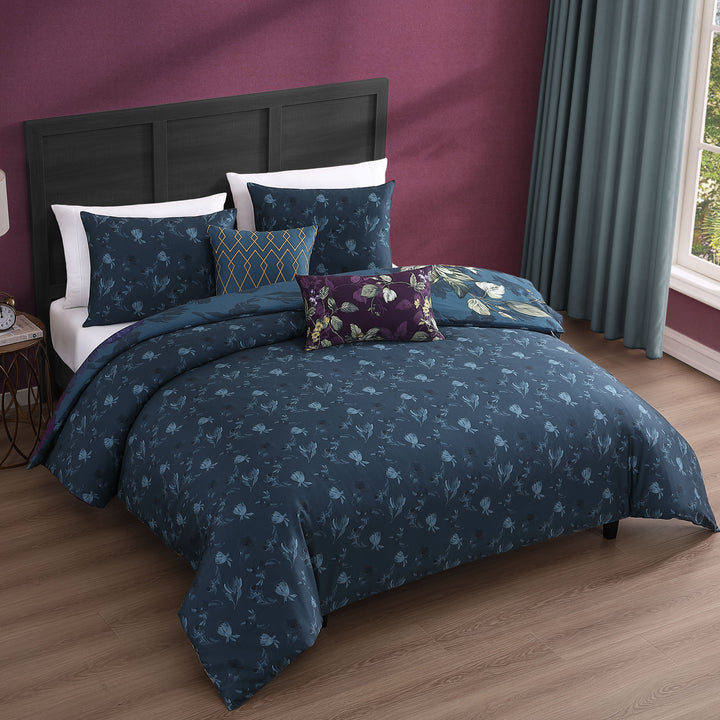 Bebejan Vibrant Flora 5 Piece Reversible Comforter Set