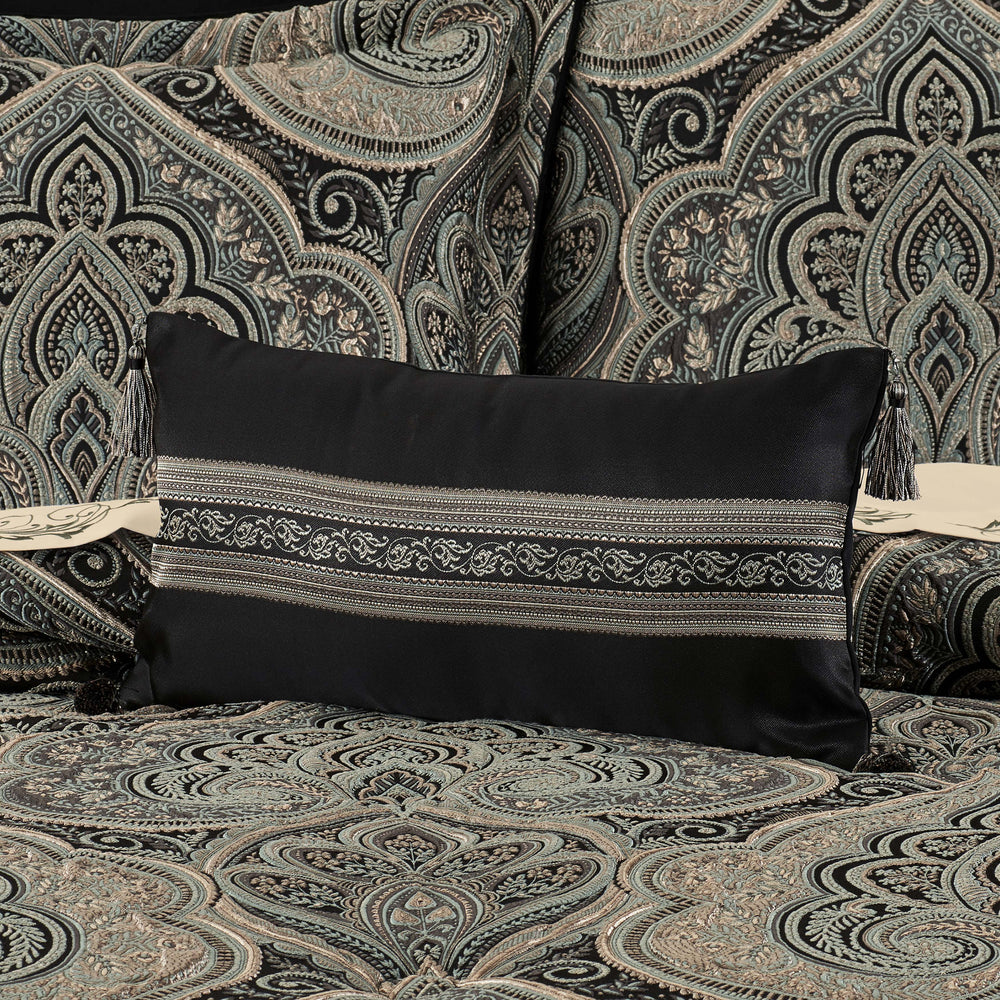 Vincenzo Glacier Boudoir Decorative Throw Pillow 21" x 12" Throw Pillows By J. Queen New York