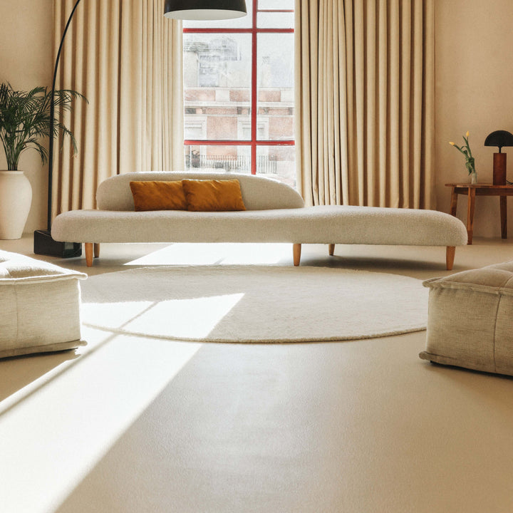 Silhouettes Natural Woolable Rround Rug Rug By Lorena Canals