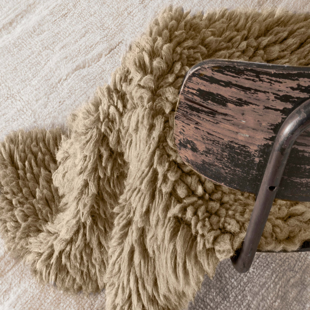 Sheep of the World Woolly Beige Woolable Rug Rug By Lorena Canals