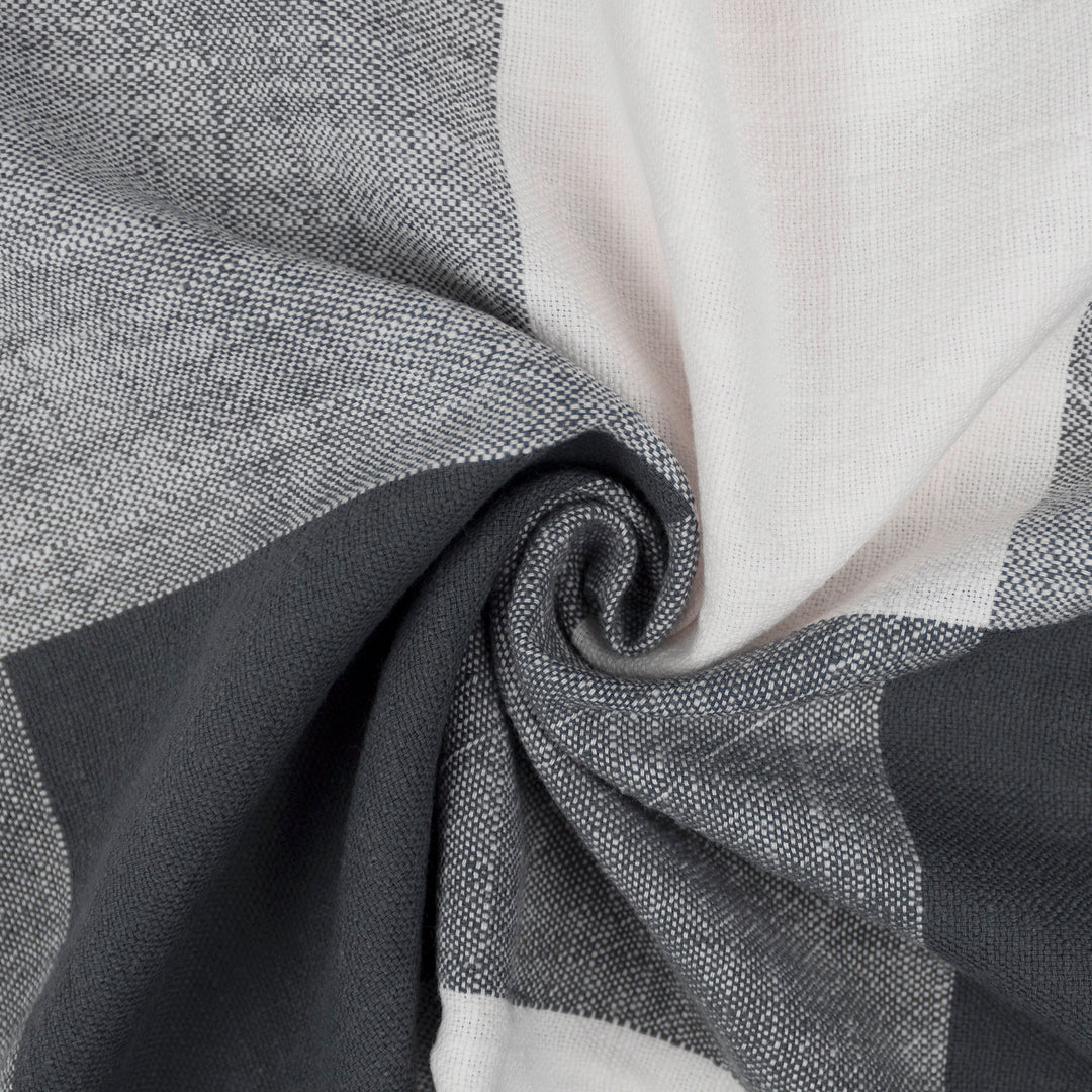 Walker Buffalo Reverse to Check Iron/Ivory 8 Piece Coverlet Set Coverlet By Colcha Linens