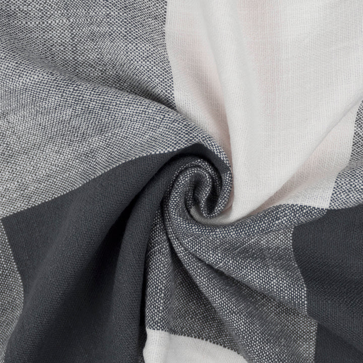 Walker Buffalo Reverse to Check Iron/Ivory 8 Piece Coverlet Set Coverlet By Colcha Linens