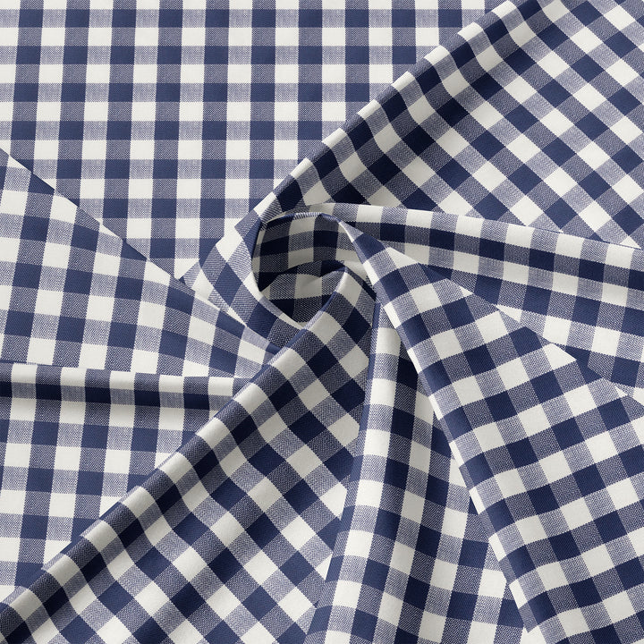 Walker Check Reverse to Stripe Indigo/Ivory 8 Piece Coverlet Set Coverlet By Colcha Linens