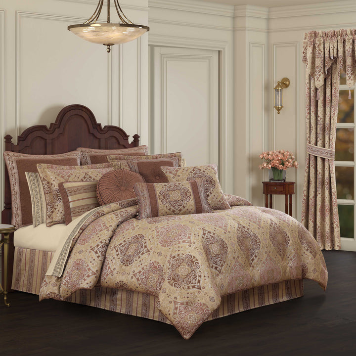 Weston Terracotta 4 Piece Comforter Set Comforter Sets By J. Queen New York