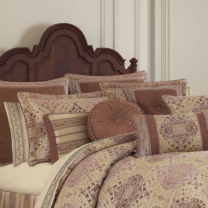 Weston Terracotta 4 Piece Comforter Set Comforter Sets By J. Queen New York