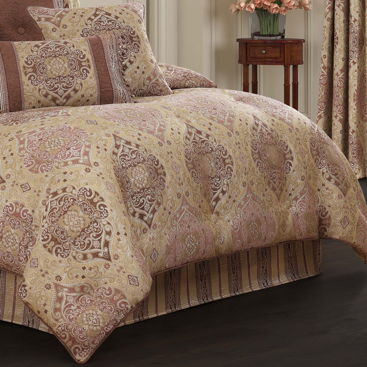 Weston Terracotta 4 Piece Comforter Set Comforter Sets By J. Queen New York