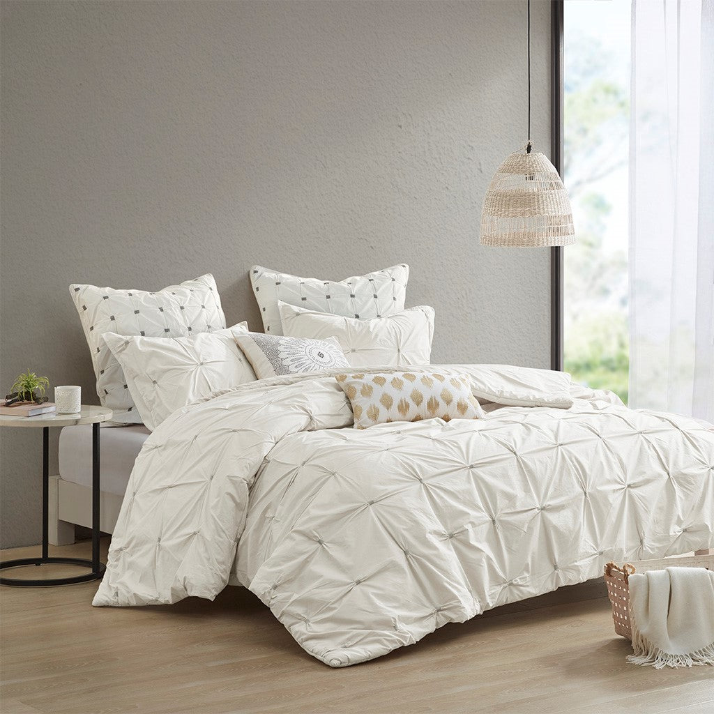 Fretty Role Embroidered Cotton Comforter Set Comforter Sets By JLA HOME/Olliix (E & E Co., Ltd)