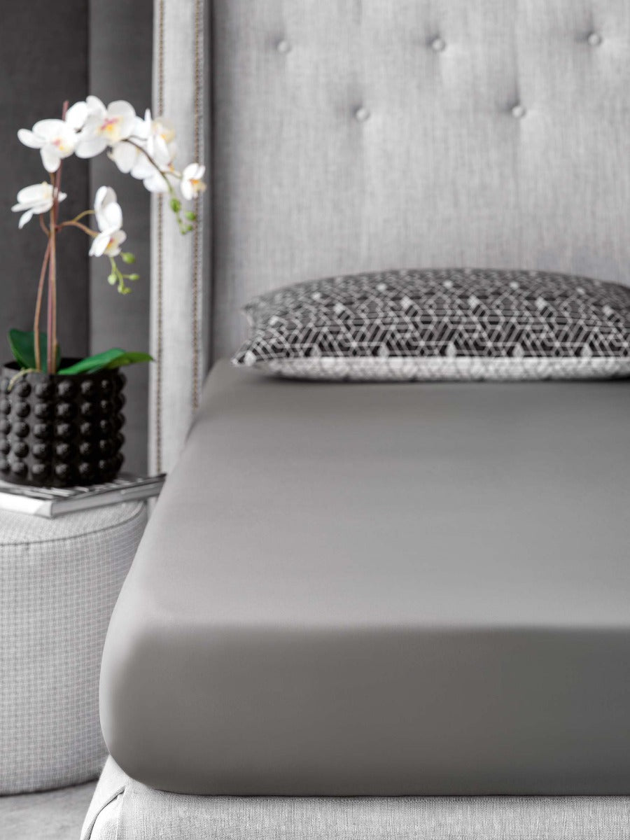 Baker Grey Fitted Sheet Fitted Sheet By Togas