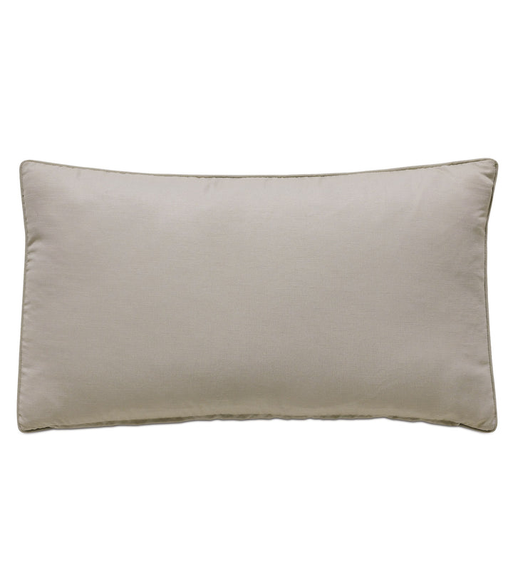 Eastern Accents Velda Smoke Bolster Decorative Throw Pillow 26" x 15" Throw Pillows By Eastern Accents