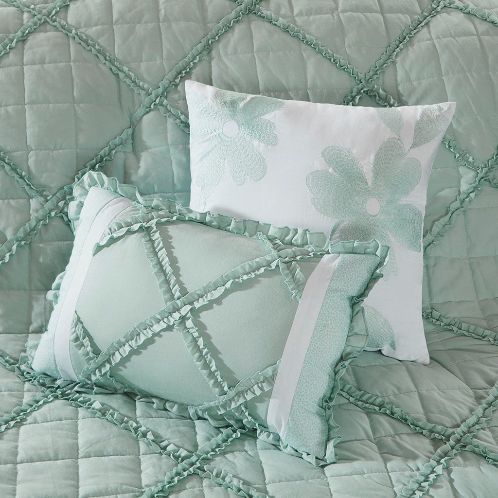 Mindy 9 Piece Cotton Percale Comforter Set Comforter Sets By JLA HOME/Olliix (E & E Co., Ltd)