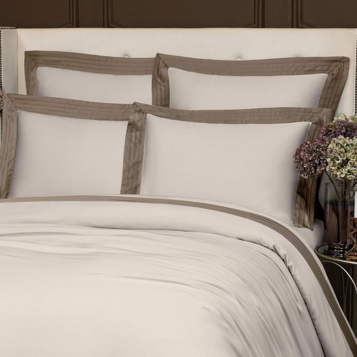 Eden Beige/Brown Pillowcase Pillowcase By Togas