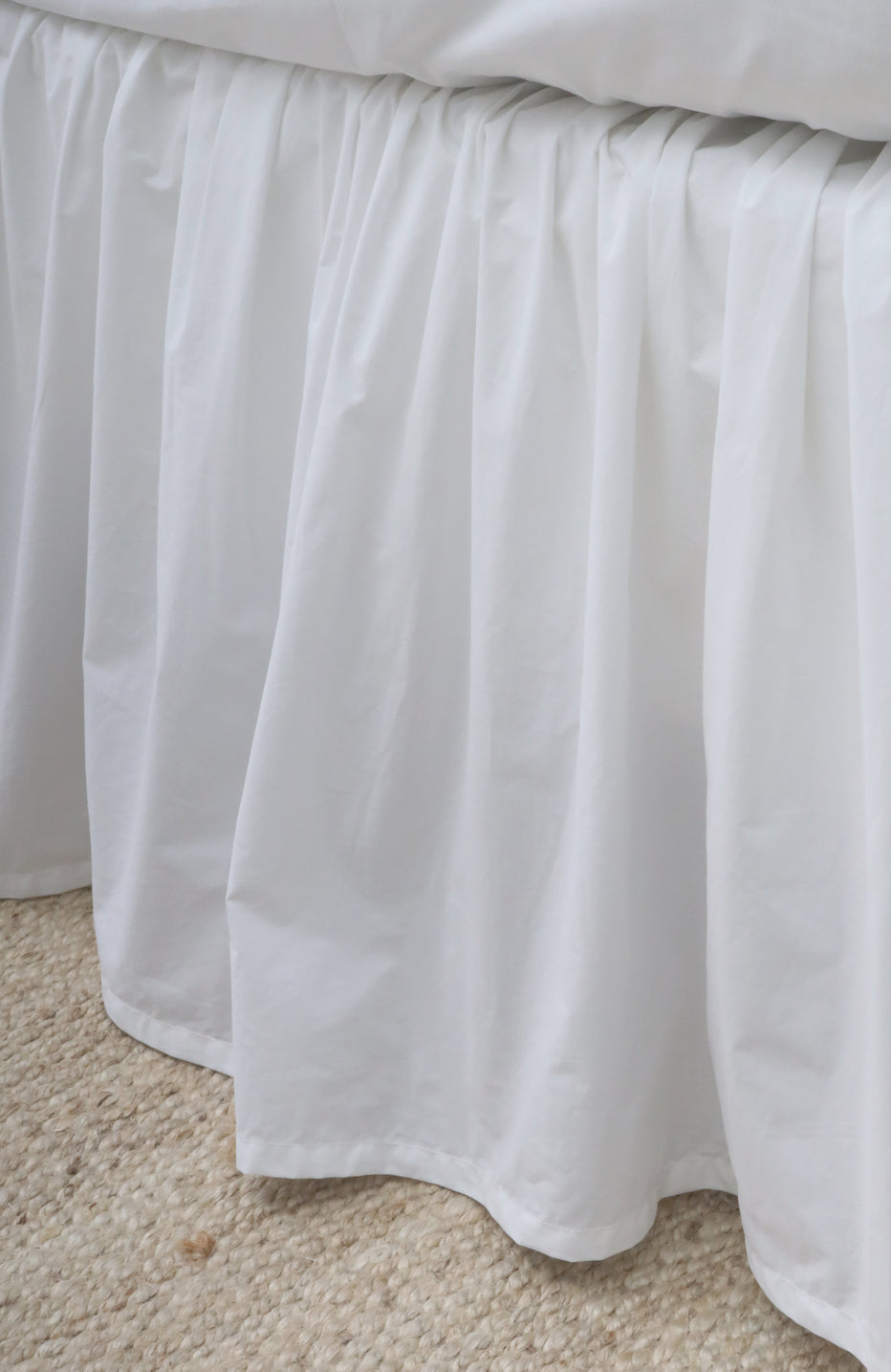 Cotton Sateen Gathered Bedskirt Bedskirt By Pom Pom at Home