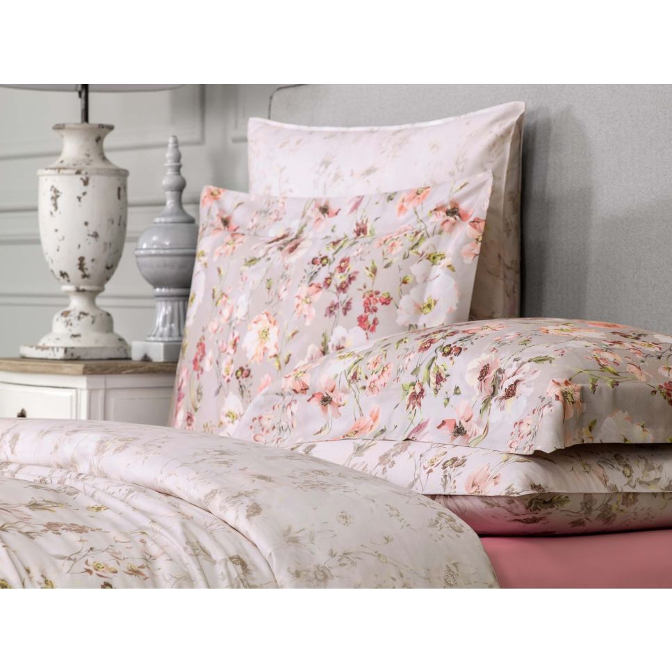 Henrietta Pink Fitted Sheet Fitted Sheet By Togas