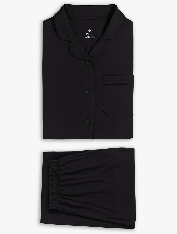 Soft-Knit Long Sleeve Pajama Set Pajama By Pure Parima