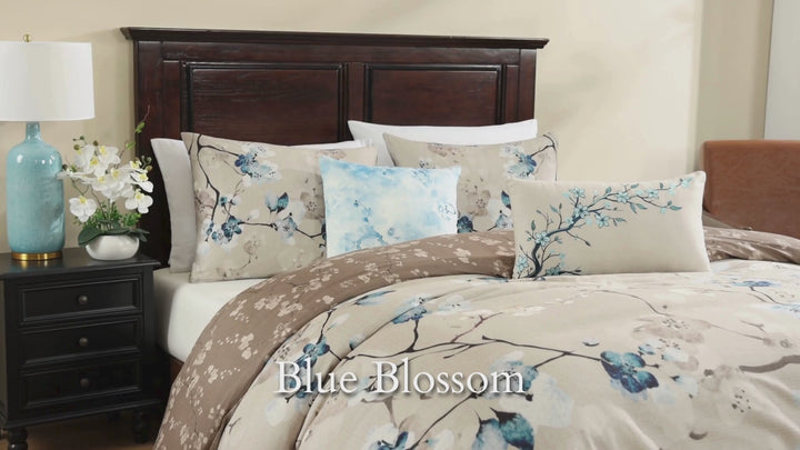 Bebejan Blue Blossom 5 Piece Reversible Comforter Set Comforter Sets By Bebejan®