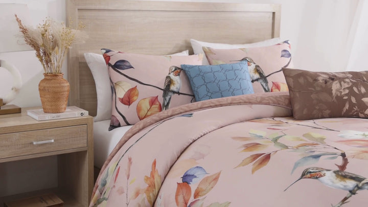 Bebejan Peachy Dogwood 5 Piece Reversible Comforter Set Comforter Sets By Bebejan®