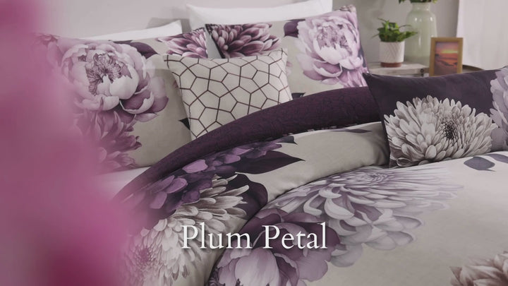 Bebejan Plum Petal 5 Piece Reversible Comforter Set - Final Sale Comforter Sets By US Office - Latest Bedding