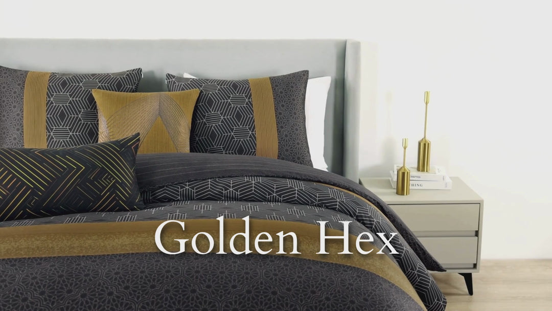 Bebejan Golden Hex 5 Piece Reversible Comforter Set Comforter Sets By Bebejan®
