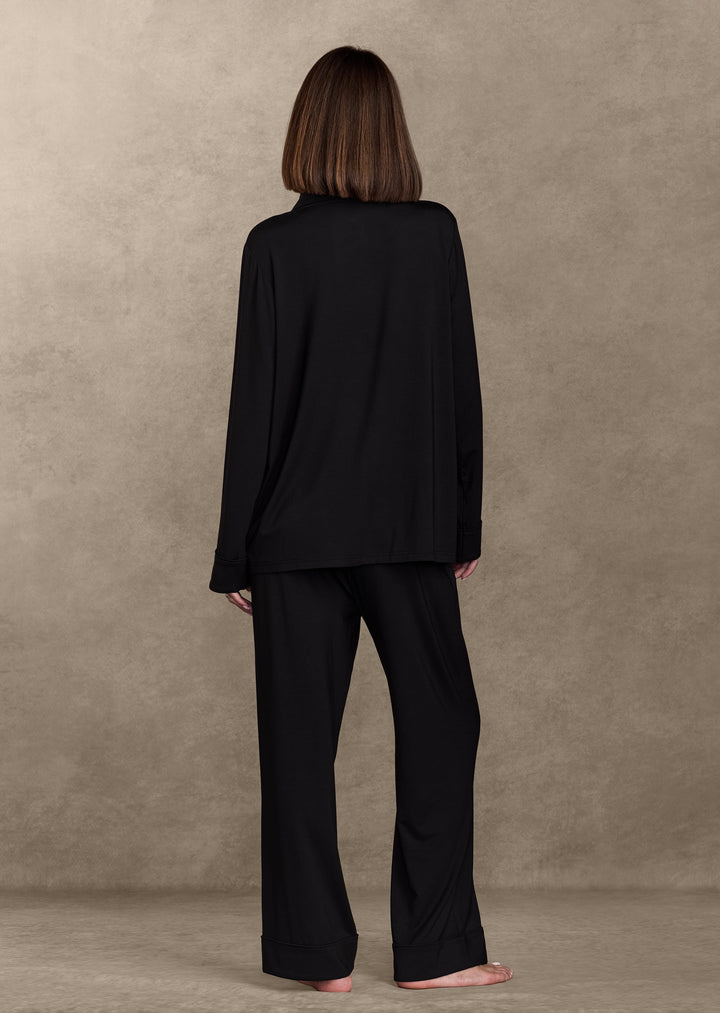 Soft-Knit Long Sleeve Pajama Set Pajama By Pure Parima