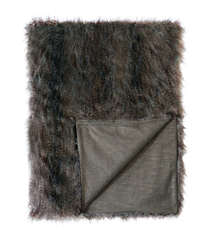 Eastern Accents Indochine Faux Fur Throw Throws By Eastern Accents