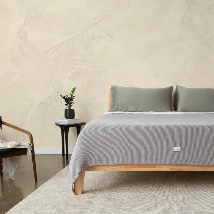 Blissful CleanBamboo® Waffle Throw Blanket Blanket By ettitude