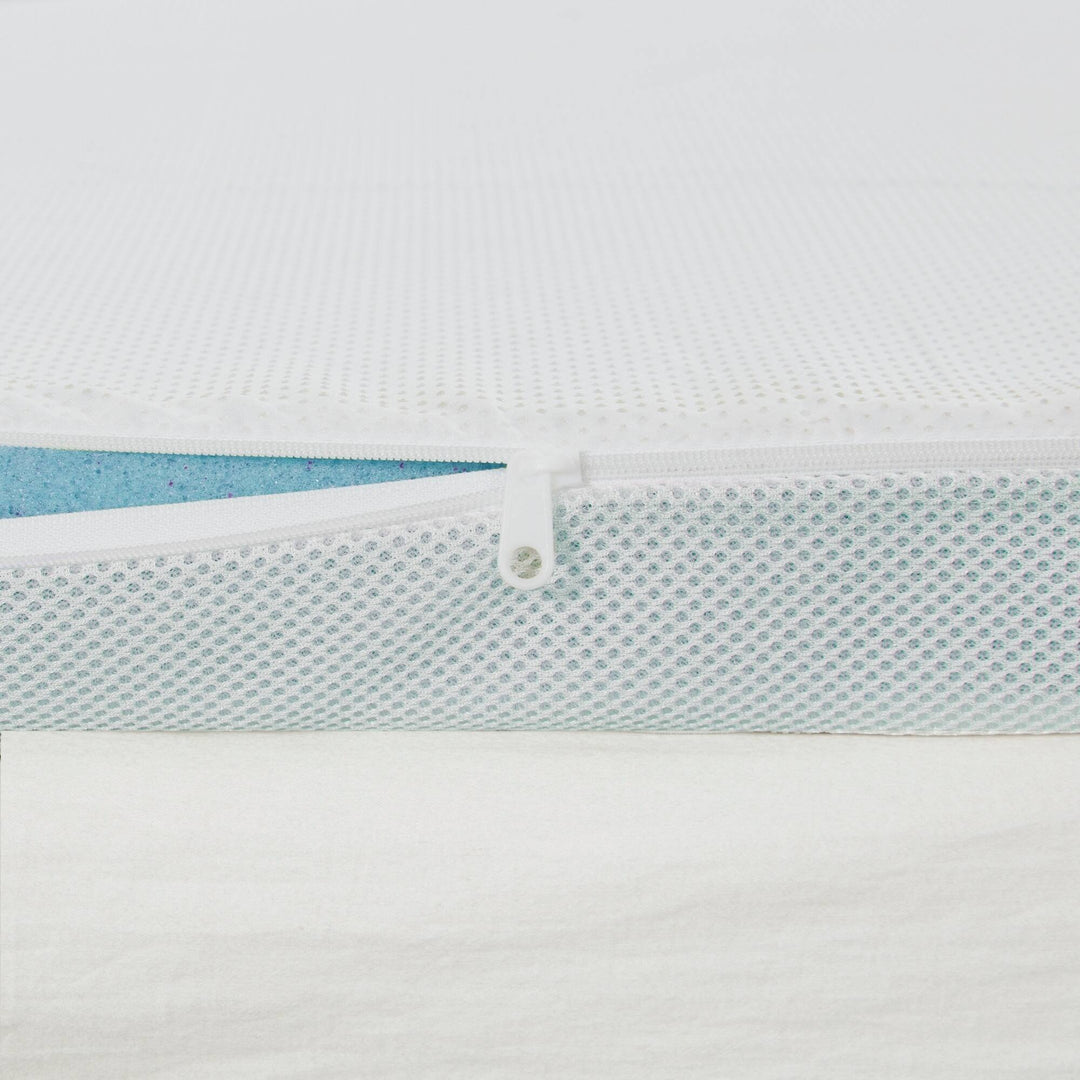 2" Gel Memory Foam with Cooling Cover White Mattress Topper Mattress Topper By JLA HOME/Olliix (E & E Co., Ltd)