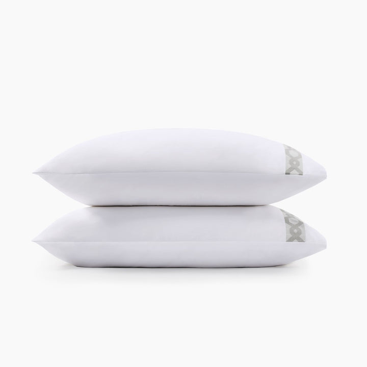 Signature Hem Grey Pillowcase Set Pillowcase By Croscill Home LLC