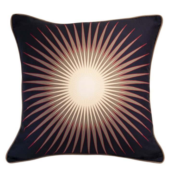 Mojava Red Starbust Square Decorative Throw Pillow 18" x 18" Throw Pillows By Donna Sharp