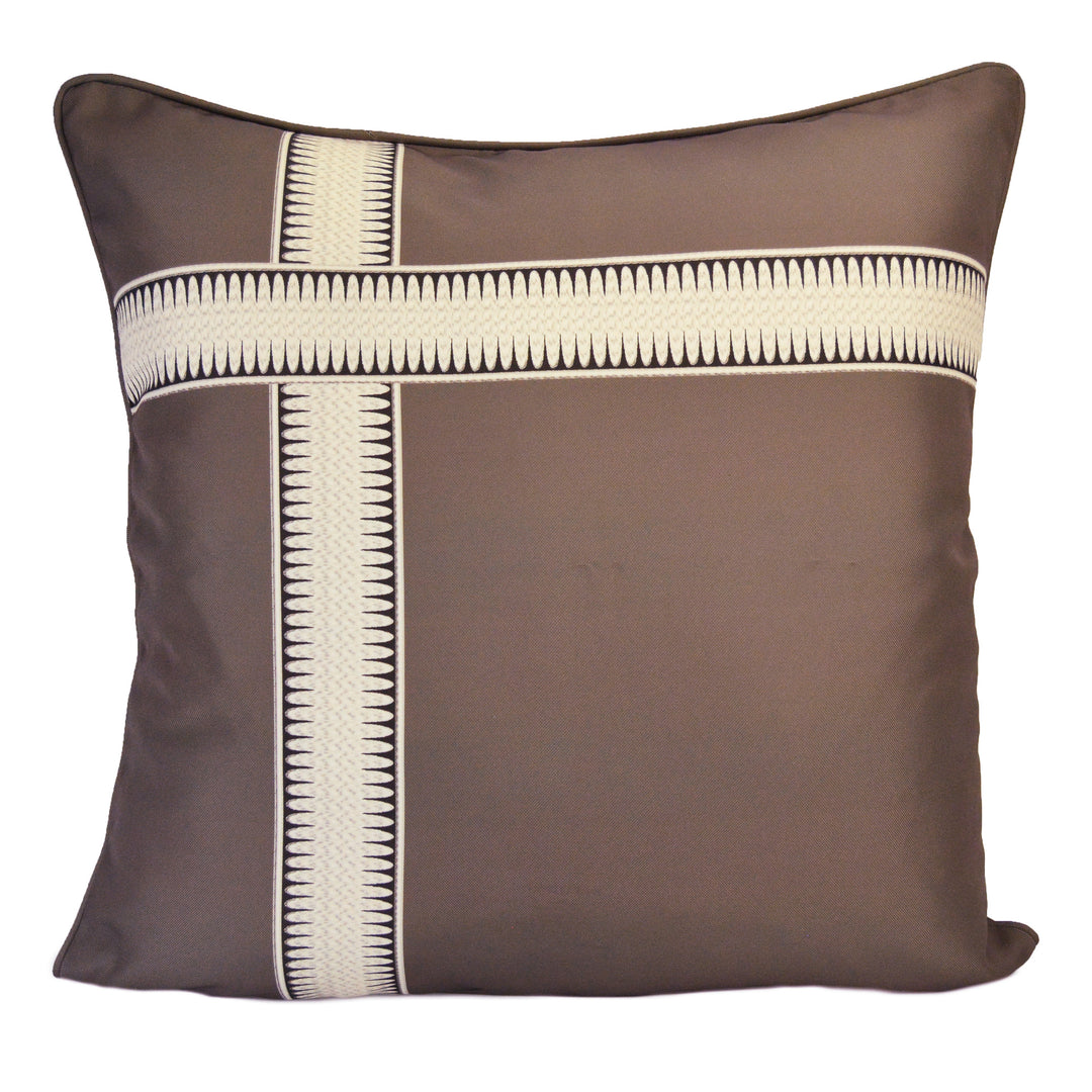 Collage Natures Brown Square Decorative Throw Pillow 18" x 18" Throw Pillows By Donna Sharp