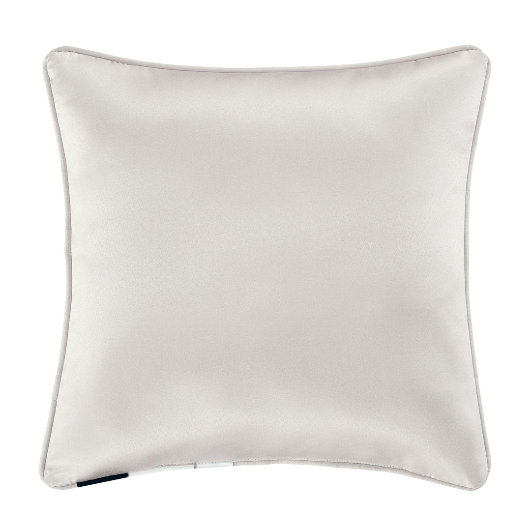 Adagio Sterling Square Embellished Decorative Throw Pillow 18" x 18" By J Queen Throw Pillows By J. Queen New York