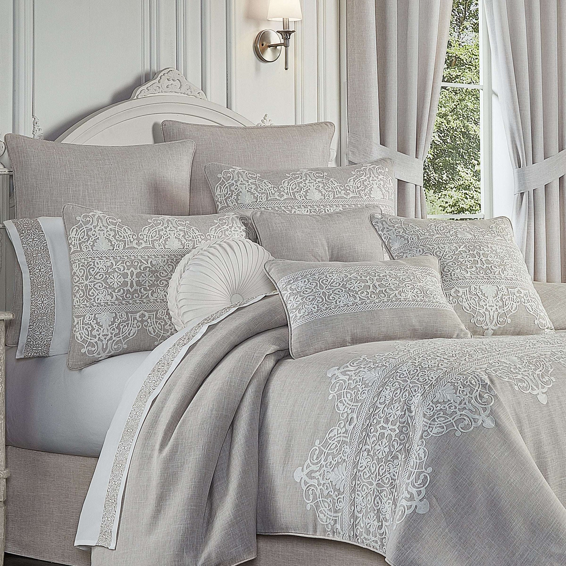Aimee Beige 4Piece Comforter Set By J Queen Latest Bedding