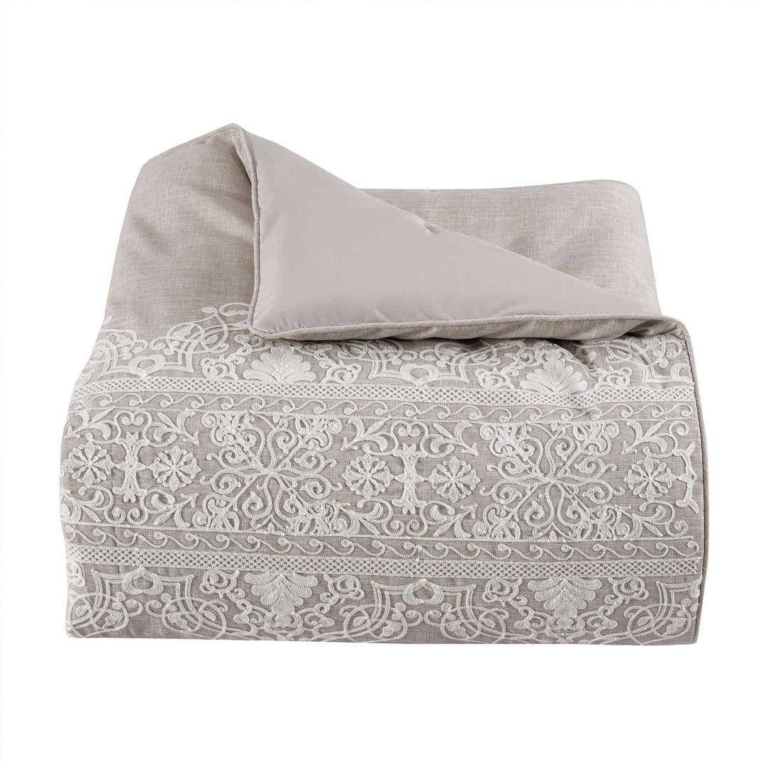 Aimee Beige 4-Piece Comforter Set By J Queen Comforter Sets By J. Queen New York