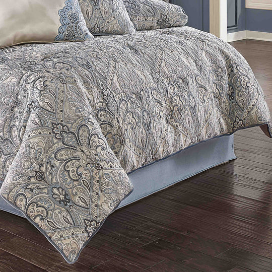 J Queen Alexis Powder Blue 4Piece Comforter SetN Latest Bedding