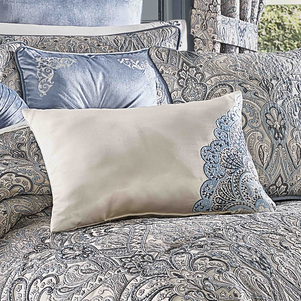 Alexis Powder Blue Boudoir Decorative Throw Pillow By J Queen Throw Pillows By J. Queen New York