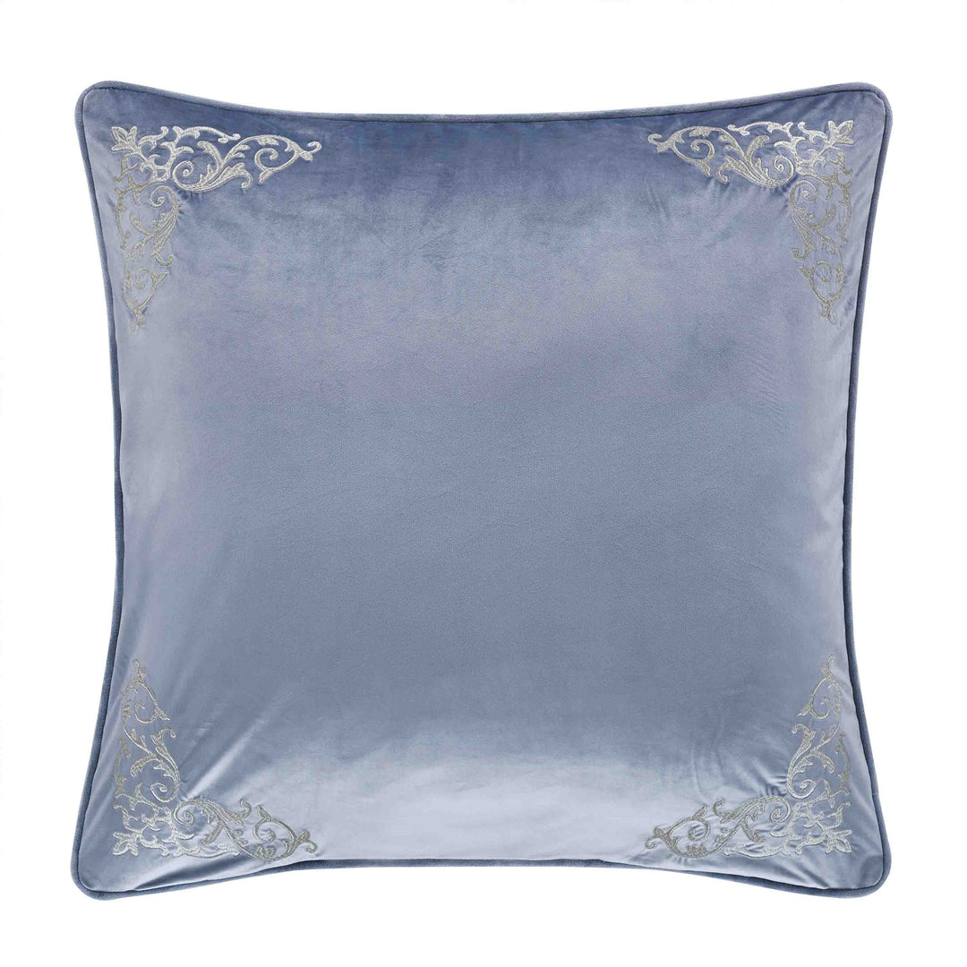 J Queen Alexis Powder Blue Tufted Round Decorative Throw Pillow