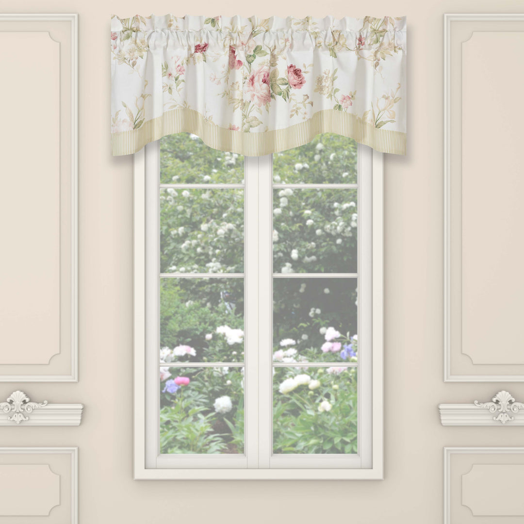 Amalia Rose Scallop Window Valance Window Valances By J. Queen New York
