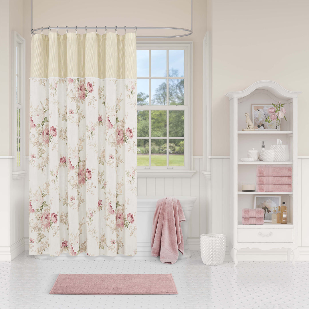 Amalia Rose Shower Curtain Shower Curtain By J. Queen New York