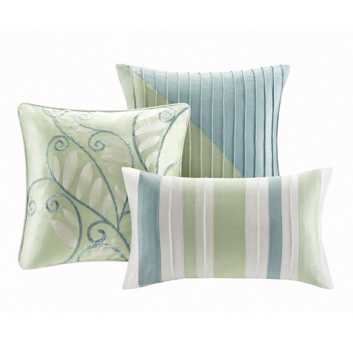 Amherst Green 7-Piece Comforter Set Comforter Sets By JLA HOME/Olliix (E & E Co., Ltd)