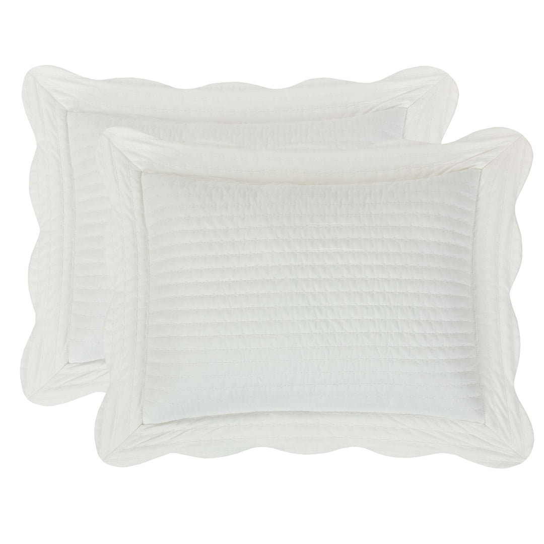 Amherst White Pillow Sham Sham By J. Queen New York