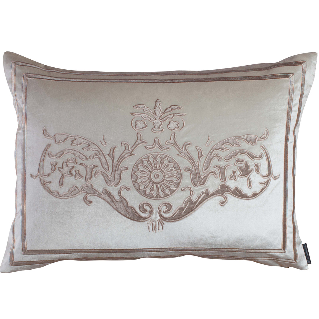 Angie Champagne Ivory Paris Velvet Decorative Throw Pillow Throw Pillows By Lili Alessandra