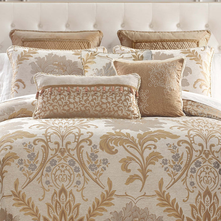 Ansonia Ivory/Gold 6 Piece Comforter Set Comforter Sets By Waterford