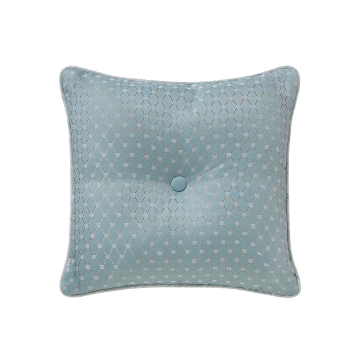 Arezzo Blue Decorative Throw Pillow Set of 3 Throw Pillows By Waterford