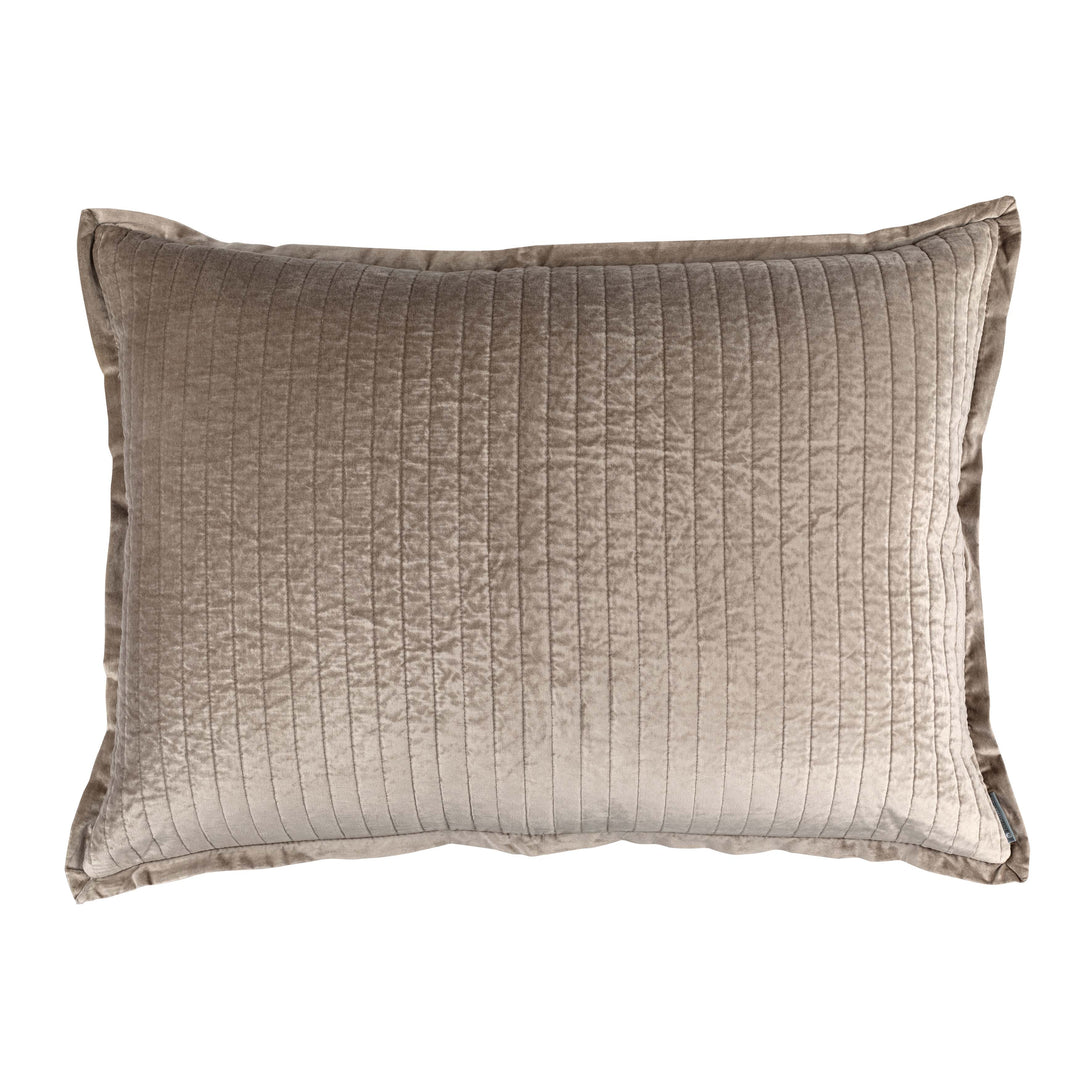 Aria Raffia Matte Velvet Quilted Luxe Euro Pillow Throw Pillows By Lili Alessandra
