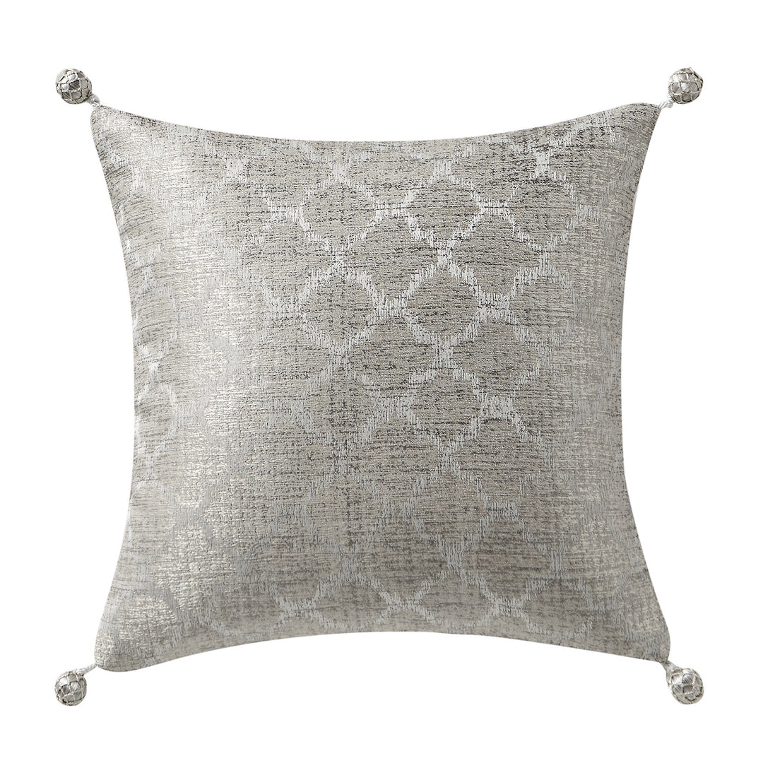 Arianna Champagne Decorative Throw Pillow 14" x 14" Throw Pillows By Waterford